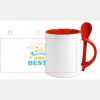 Keramiktasse mit Löffel 11oz, DURAGLAZE Miniaturansicht