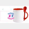 Keramiktasse mit Löffel 11oz, DURAGLAZE Miniaturansicht