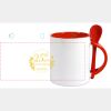 Keramiktasse mit Löffel 11oz, DURAGLAZE Miniaturansicht