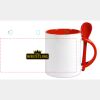 Keramiktasse mit Löffel 11oz, DURAGLAZE Miniaturansicht
