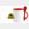 Keramiktasse mit Löffel 11oz, DURAGLAZE Miniaturansicht