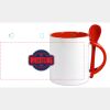 Keramiktasse mit Löffel 11oz, DURAGLAZE Miniaturansicht