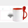 Keramiktasse mit Löffel 11oz, DURAGLAZE Miniaturansicht