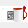Keramiktasse mit Löffel 11oz, DURAGLAZE Miniaturansicht