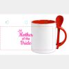 Keramiktasse mit Löffel 11oz, DURAGLAZE Miniaturansicht