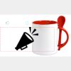 Keramiktasse mit Löffel 11oz, DURAGLAZE Miniaturansicht