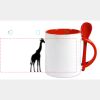 Keramiktasse mit Löffel 11oz, DURAGLAZE Miniaturansicht