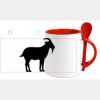 Keramiktasse mit Löffel 11oz, DURAGLAZE Miniaturansicht