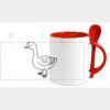 Keramiktasse mit Löffel 11oz, DURAGLAZE Miniaturansicht