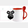 Keramiktasse mit Löffel 11oz, DURAGLAZE Miniaturansicht
