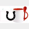 Keramiktasse mit Löffel 11oz, DURAGLAZE Miniaturansicht