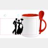 Keramiktasse mit Löffel 11oz, DURAGLAZE Miniaturansicht