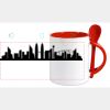 Keramiktasse mit Löffel 11oz, DURAGLAZE Miniaturansicht