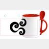 Keramiktasse mit Löffel 11oz, DURAGLAZE Miniaturansicht