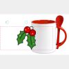 Keramiktasse mit Löffel 11oz, DURAGLAZE Miniaturansicht