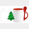 Keramiktasse mit Löffel 11oz, DURAGLAZE Miniaturansicht