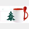 Keramiktasse mit Löffel 11oz, DURAGLAZE Miniaturansicht