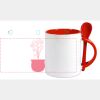 Keramiktasse mit Löffel 11oz, DURAGLAZE Miniaturansicht