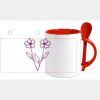 Keramiktasse mit Löffel 11oz, DURAGLAZE Miniaturansicht