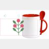 Keramiktasse mit Löffel 11oz, DURAGLAZE Miniaturansicht