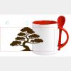 Keramiktasse mit Löffel 11oz, DURAGLAZE Miniaturansicht