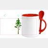 Keramiktasse mit Löffel 11oz, DURAGLAZE Miniaturansicht