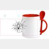 Keramiktasse mit Löffel 11oz, DURAGLAZE Miniaturansicht