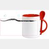 Keramiktasse mit Löffel 11oz, DURAGLAZE Miniaturansicht