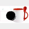 Keramiktasse mit Löffel 11oz, DURAGLAZE Miniaturansicht