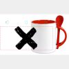Keramiktasse mit Löffel 11oz, DURAGLAZE Miniaturansicht
