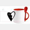 Keramiktasse mit Löffel 11oz, DURAGLAZE Miniaturansicht
