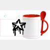 Keramiktasse mit Löffel 11oz, DURAGLAZE Miniaturansicht